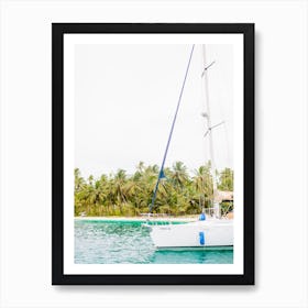 Boat And Beach Art Print