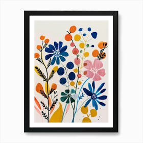 Painted Florals Babys Breath 2 Art Print