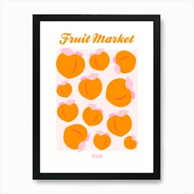 Fruit Market Peach Art Print
