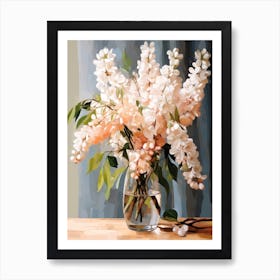 Wisteria Flower Still Life Painting 4 Dreamy Art Print