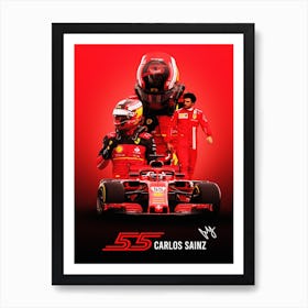 Carlos Sainz Jr 1 Art Print