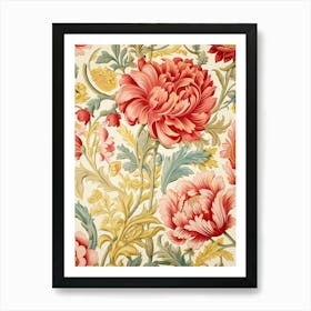 Floral Wallpaper 17 Art Print