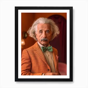 Albert Einstein Fashion Art Art Print