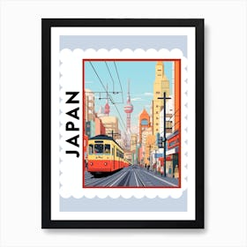 Japan 3 Travel Stamp Poster Art Print