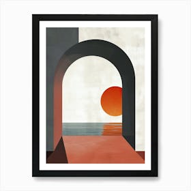 Archway To The Sea, Minimalism Art Print