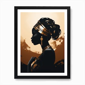 Portrait Of African Woman 2 Art Print