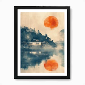 House By The Lake Art Print