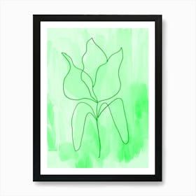 Tulip Spring Green Art Print