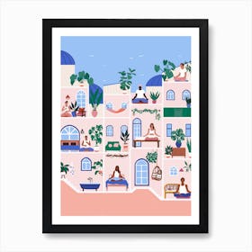 Yoga House Art Print