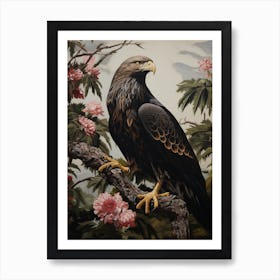 Dark And Moody Botanical Eagle 2 Art Print
