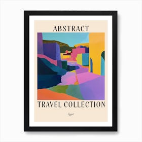 Abstract Travel Collection Poster Egypt 1 Art Print