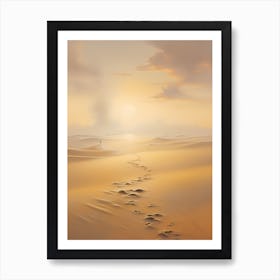 Footprints In The Sand Art Print