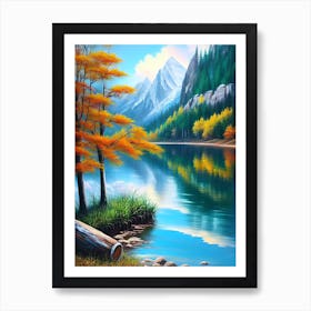 Autumn By The Lake 2 Art Print