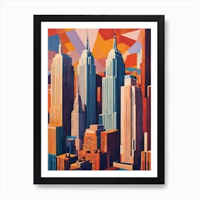 New York City Skyline 2 Affiche