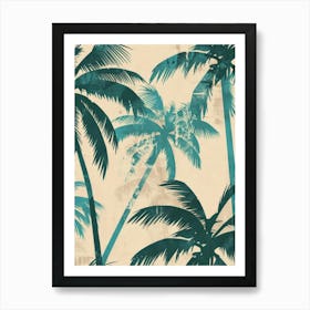 Tropical Palm Trees Art Print