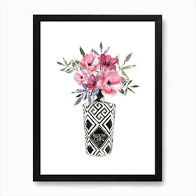 Blooms In Bottle Art Print