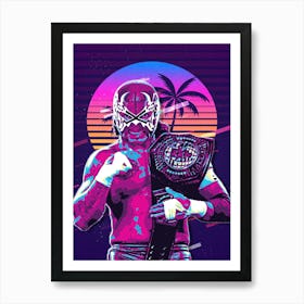 Del Fantasma 80s Retro Art Print