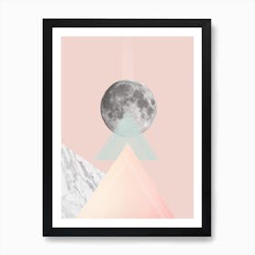 Geo Moon I Art Print