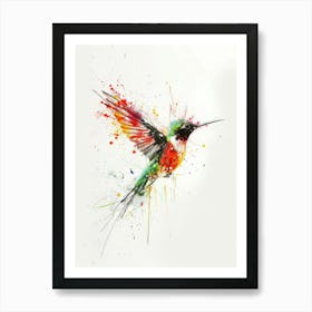 Hummingbird Canvas Print 4 Art Print