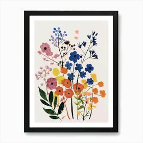 Painted Florals Gypsophila 1 Art Print