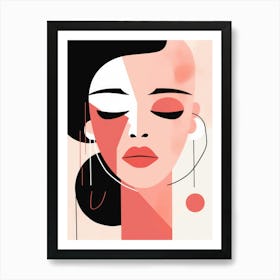 Abstract Portrait Of A Woman 16 Art Print