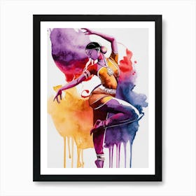 Indian Dancer Art Print