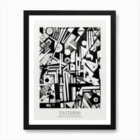 Patterns Abstract Black And White 5 Poster Art Print