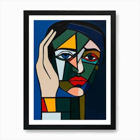 Woman'S Face 153 Art Print