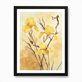 Yellow Iris 2 Art Print
