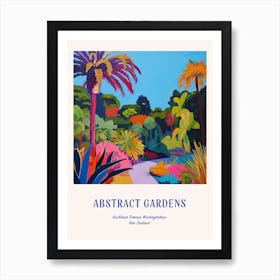 Colourful Gardens Auckland Domain Wintergardens 3 Blue Poster Art Print