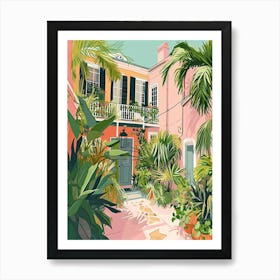 Garden District Storybook Illustration 2 Art Print