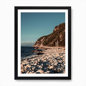 Pebble Beach In Greece Art Print