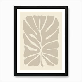 Ivy Leaf Neutral Art Print