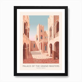 Palace Of The Grand Masters Rhodes Greece 2 Travel Poster Art Print