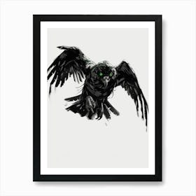 Raven 6 Art Print