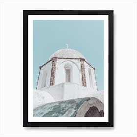 Santorini Church Art Print