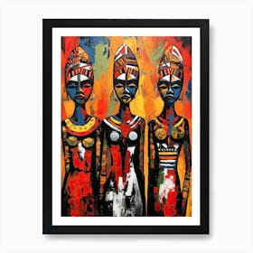 Three African Women Art Print