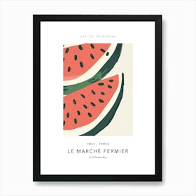 Watermelon Le Marche Fermier Poster 5 Art Print