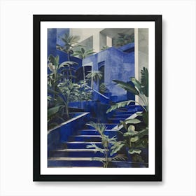 Blue Stairs 1 Art Print