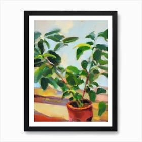 Coffee Plant 3 Impressionist Painting Art Print