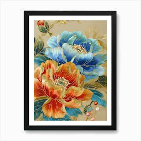 Chinese Flower Painting 17 Art Print