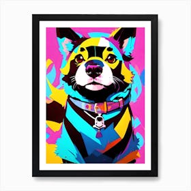 Dog With A Collar Art Print