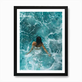 Swimming Woman 9 Art Print