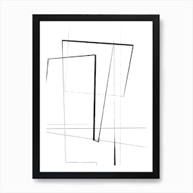 Angular Lines No 2 Art Print