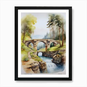 Bridge Over The Stream.4 Art Print