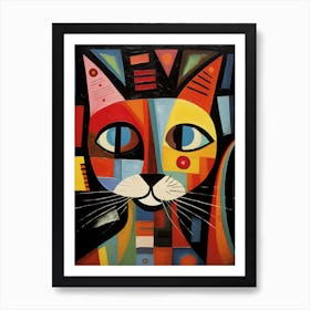 Abstract Cat 3 Art Print