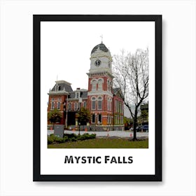 Mystic Falls The Vampire Diaries Art Wall Print Art Print