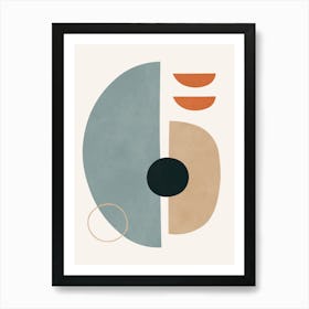 Geometric circle art 3 Art Print