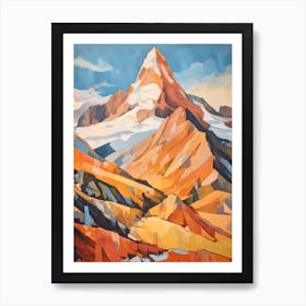 Mount Cook Usa 2 Mountain Painting Art Print