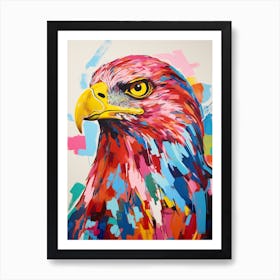 Colourful Bird Painting Golden Eagle 1 Art Print